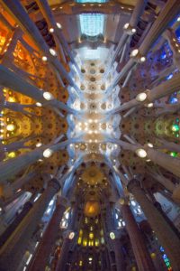 Inside Sagrada Família.