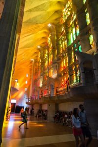 Inside Sagrada Família.