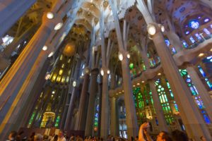 Inside Sagrada Família.