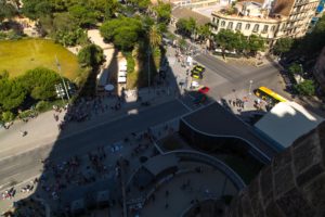 Shadow of Sagrada Família.