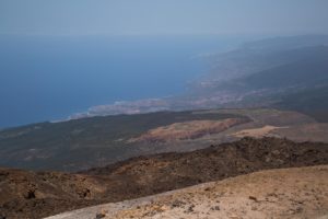 Looking north to Puerto de la Cruz from El Teide.