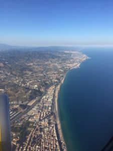 Getting ready to land in Barcelona.